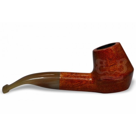Cachimbo Elite Nº 4 Curvo (Filtro Permanente) Piteira Chifre - 0144 N° 4-5